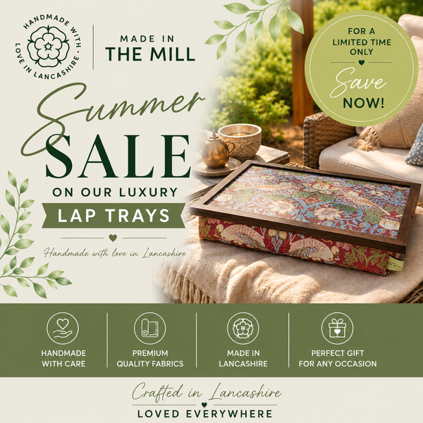 Summer Sale Now On: Handmade Luxury Lap Trays, Made with Love in Lancashire