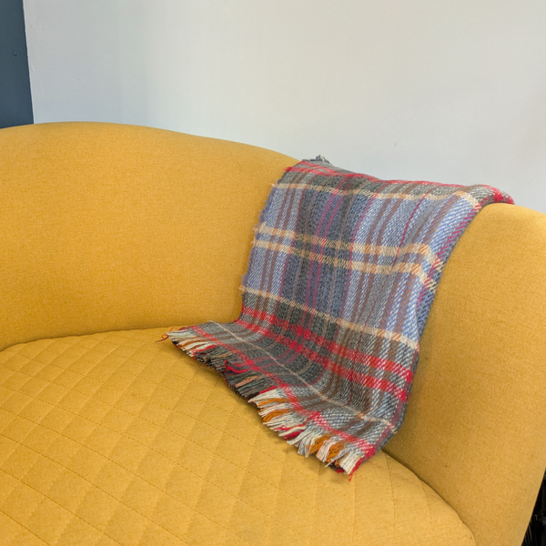 Wool Blanket - Blue and Green