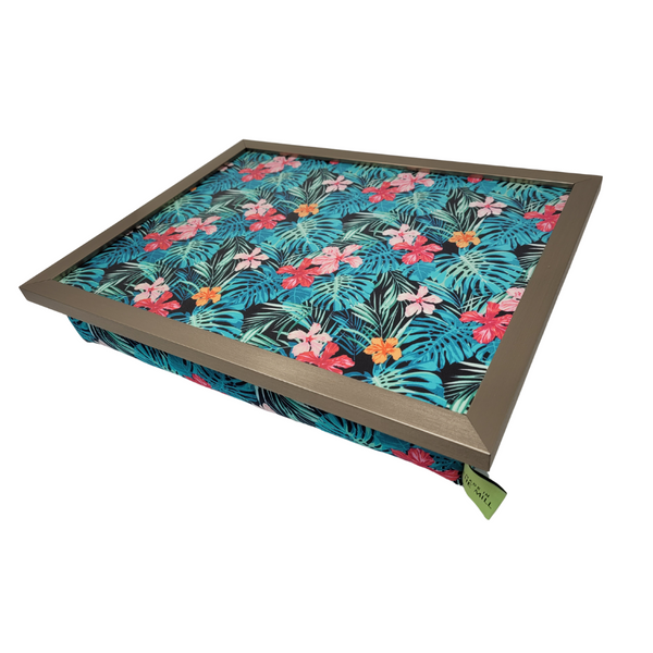 Luxury Tropical Palm Lap Tray With Bean Bag Made In The Mill