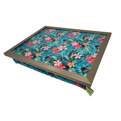 Luxury Tropical Palm Lap Tray With Bean Bag