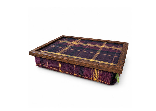 Luxury Papillion Tweed Lap Tray With Bean Bag