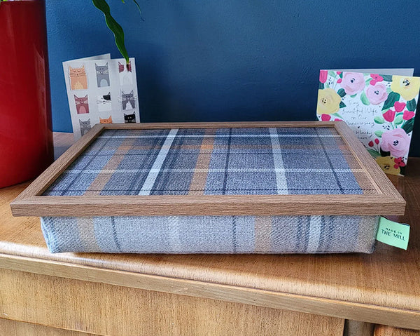 Luxury Corgi Tweed Lap Tray With Bean Bag