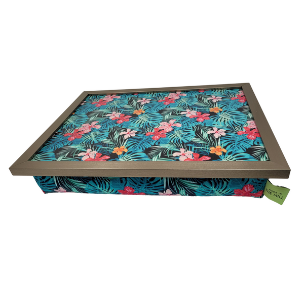 Luxury Tropical Palm Lap Tray With Bean Bag