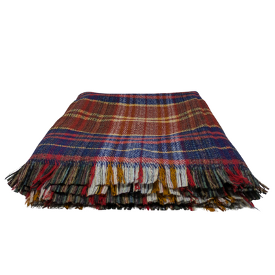 Wool Blanket - Blue and Yellow