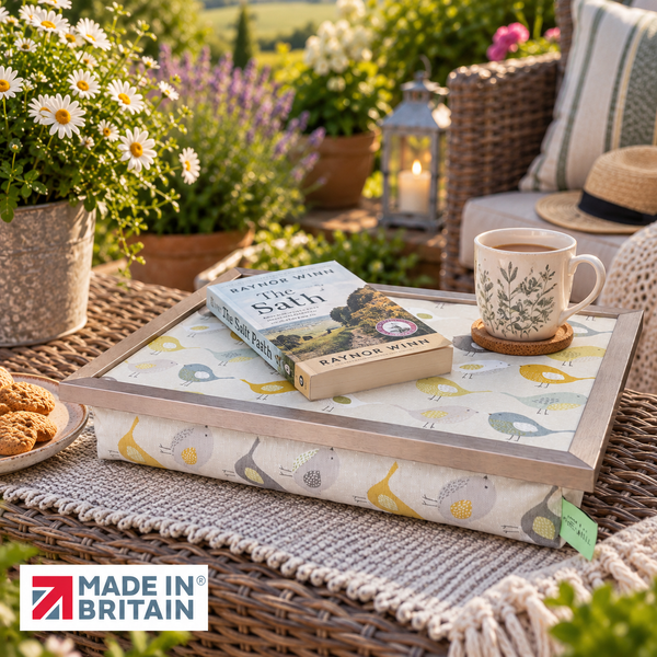 Luxury Birds Lap Tray with Bean Bag Base