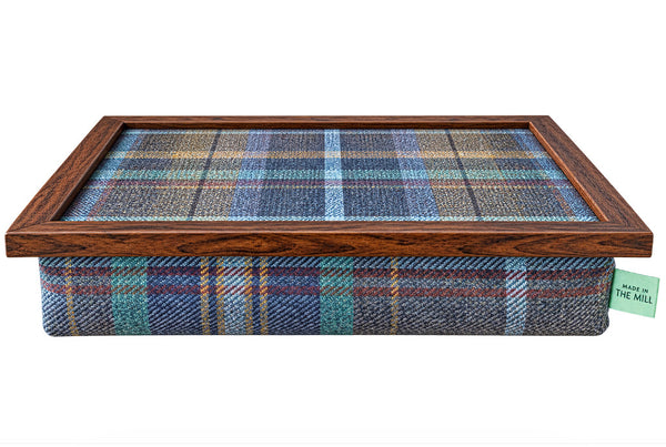 Luxury Bedlington Tweed Lap Tray With Bean Bag