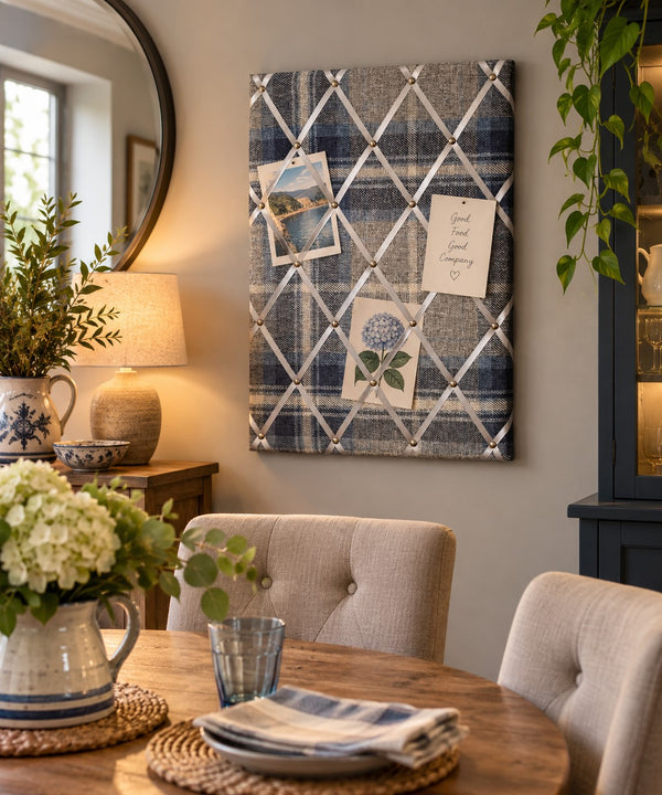 Notice Board - Border with Grey Ribbon