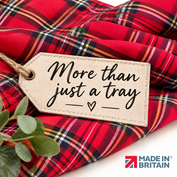 Royal Stewart Red Tartan Luxury Lap Tray with Bean Bag