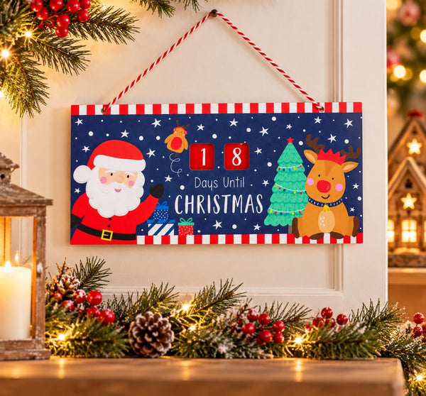 Christmas Countdown Plaque