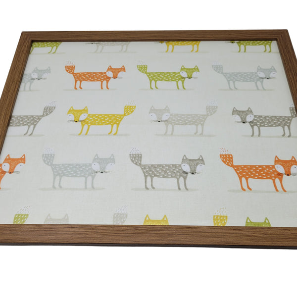 Luxury Lap Tray With Bean Bag Foxes Made In The Mill