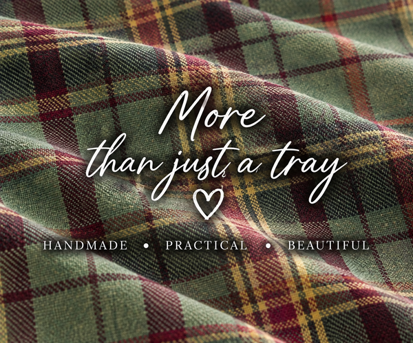 Luxury Brittany Tweed Lap Tray With Bean Bag