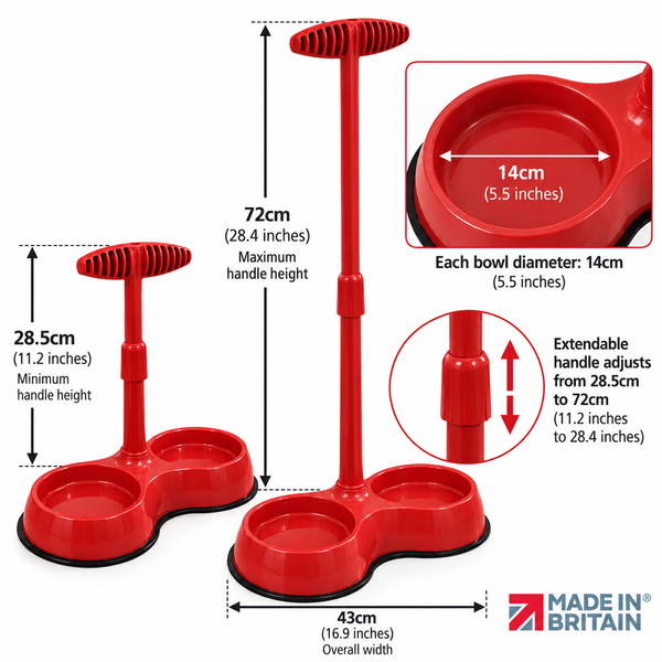 No Need to Bend Pet Feeding Bowl