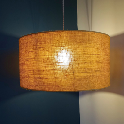 Lampshade - Ochre Hessian
