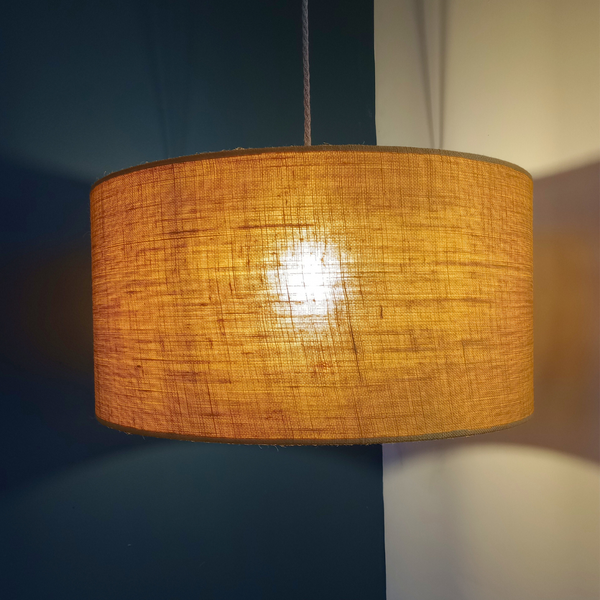 Lampshade - Ochre Hessian