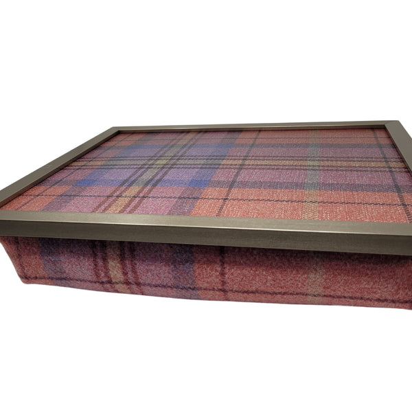 Luxury Bichon Tweed Lap Tray With Bean Bag Made In The Mill