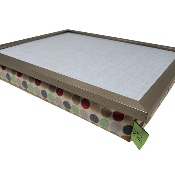 Luxury Lap Tray With Bean Bag Polka Dot Design Made In The Mill