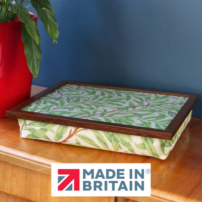Luxury Sage Willow Lap Tray With Bean Bag