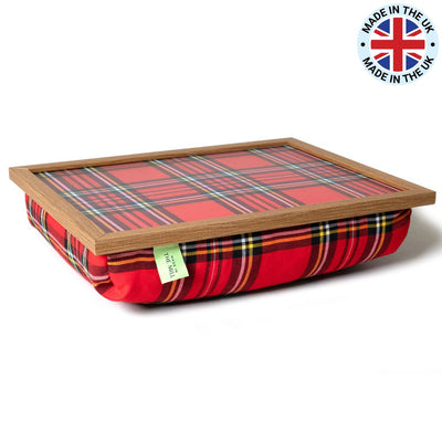 Royal Stewart Red Tartan Luxury Lap Tray with Bean Bag
