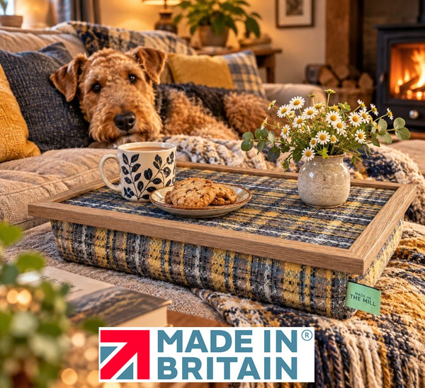 Luxury Airedale Lap Tray With Bean Bag