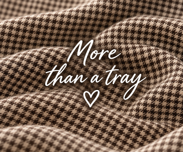 Luxury Dogtooth Lap Tray With Bean Bag with Dogtooth Pattern Top