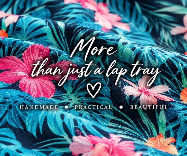 Luxury Tropical Palm Lap Tray With Bean Bag