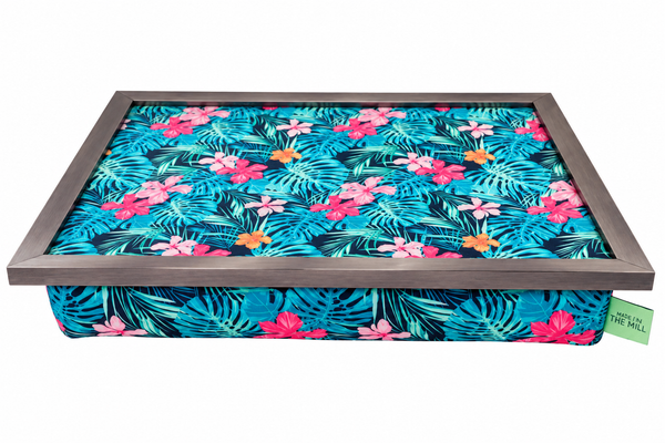 Luxury Tropical Palm Lap Tray With Bean Bag