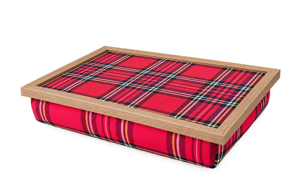 Royal Stewart Red Tartan Luxury Lap Tray with Bean Bag