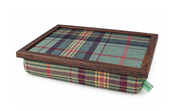 Luxury Brittany Tweed Lap Tray With Bean Bag