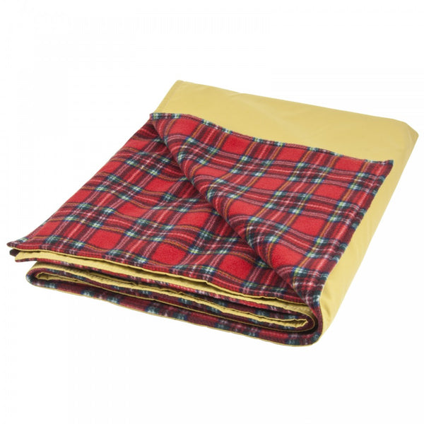 Water Resistant Cosy Fleece Blanket – Red Royal Stewart Pattern